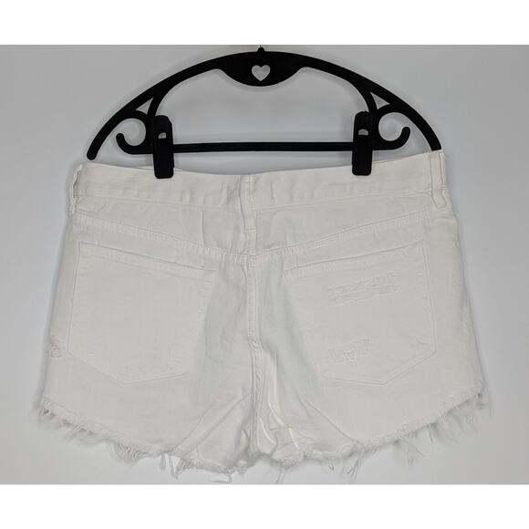 Free People White Shorts Loving Good Vibrations - Picture 3 of 10